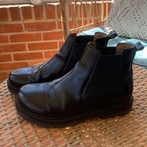Birkenstock stalon nubuck leather black boots 39
